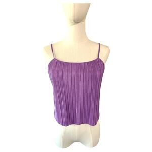 Steve Madden Dahlia Purple Pleated Cami Top Nordstrom Size XS NWT Festival